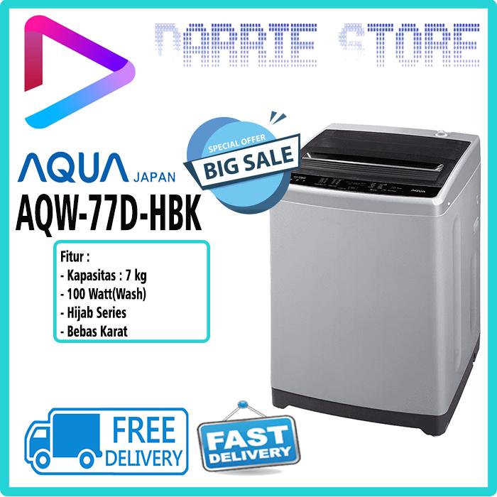 Gambar AQUA AQW-77D-HBK MESIN CUCI TOP LOADING 7 KG AQW77DHBK AQW77DH AQW-77 dari Darrie Store Kota Depok Tokopedia