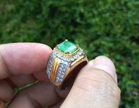 Gambar Batu Permata Natural Zamrud Emerald Beryl ZR015 Ikatan Perak HM Mewah dari CNC phoneshop Kota Administrasi Jakarta Pusat 4 Tokopedia
