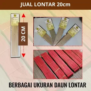 Lontar tulis 20cm - Nyurat Lontar Aksara Bali