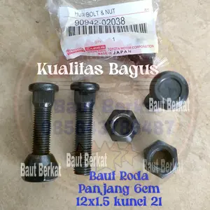 baut roda panjang kijang innova avanza hilux yaris vios pajero 6cm