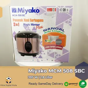 New stock Miyako MCM 508 SBC Rice Cooker 1.8 Liter Stainless