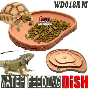 WD018AM FEEDING DISH TEMPAT MAKAN KURA SULCATA TORTOISE IGUANA KADAL