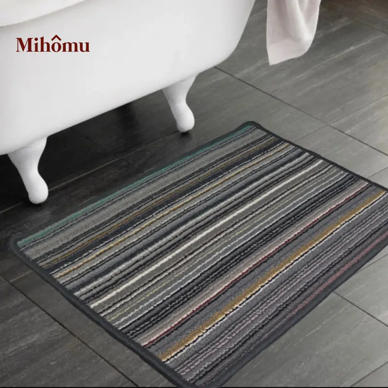 KESET KAKI WOL GARIS/KESET KAKI MURAH ANTI SLIP/KESET KAMAR MANDI 0