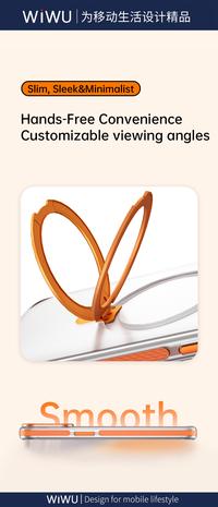 Gambar Case Compatible With iPhone 15 Pro/Max/Plus WiWU Geek 3 in 1 Foldable Stand MagSafe - Dark Purple, iPhone 15 Pro dari WiWU Official Kota Bekasi 4 Tokopedia