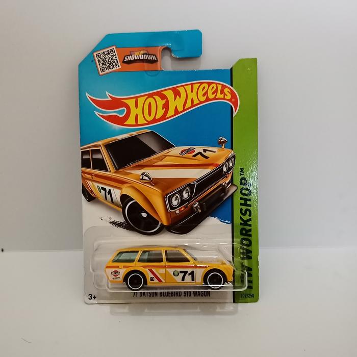 Jual hotwheels 71 datsun bluebird 510 wagon kuning - Kota