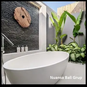 Bathtub Elips Teraso Handmade || Bathtub Elips Terazzo Handmade