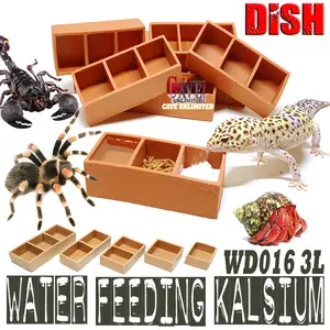 WD016 3L WATER FEEDING FOOD DISH TEMPAT MINUM KALSIUM GECKO TARANTULA