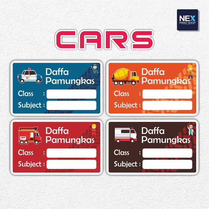 Gambar Cetak Stiker Label Nama Buku / Mata Pelajaran Waterproof - Pokemon dari Nex Printshop Kota Tangerang Selatan 5 Tokopedia