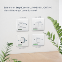 Gambar LUXMENN Saklar Lampu Double Seri, 2 Gang 1 Arah, Seri SIB1D, Putih dari Luxmenn Lighting LED Kota Administrasi Jakarta Utara 4 Tokopedia