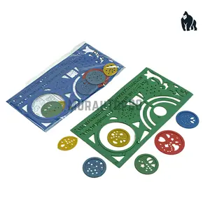 Garisan Geometri GM / Penggaris Cetakan Multi Pattern Geometric Ruler