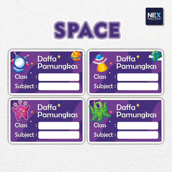 Gambar Cetak Stiker Label Nama Buku / Mata Pelajaran Waterproof - Pokemon dari Nex Printshop Kota Tangerang Selatan 4 Tokopedia