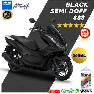 Cat semprot Diton 300 CC ( 883 ) Black Semi Doff ( Hitam semi dop )
