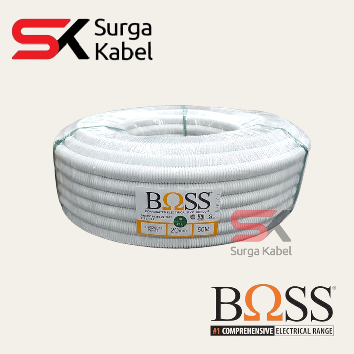 Jual BOSS FLEXIBLE PVC CONDUIT 20 MM @50 MTR - Jakarta Barat - Surga ...