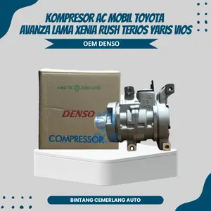 KOMPRESOR AC MOBIL AVANZA XENIA 1300cc RUSH TERIOS VIOS YARIS VIOS