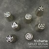 Gambar Chefio Spuit Buttercream Set / Spuit Dekorasi Stainless Set - Rusia Set7pcs dari Trinity Kitchen Kota Administrasi Jakarta Barat 1 Tokopedia