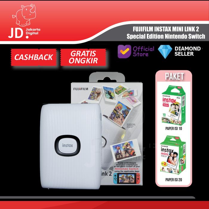 Gambar FUJIFILM INSTAX MINI LINK 2 Special Edition Nintendo Switch - STANDAR dari Jakarta Digital 8 Kota Administrasi Jakarta Pusat Tokopedia