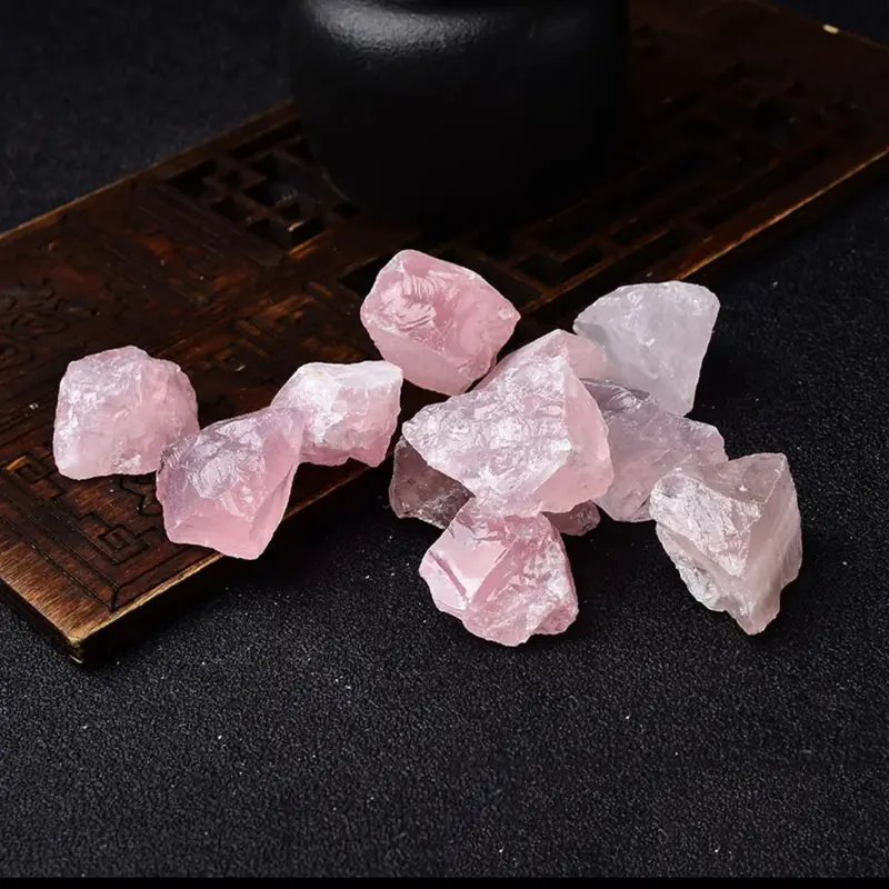 Bongkahan Rose Quartz Alami 2