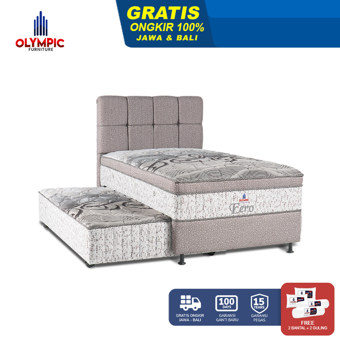 Gambar Olympic Kasur Springbed Set Twin EERO 120 FREE Bantal Guling dari Olympic Furniture Indonesia Kota Surabaya Tokopedia