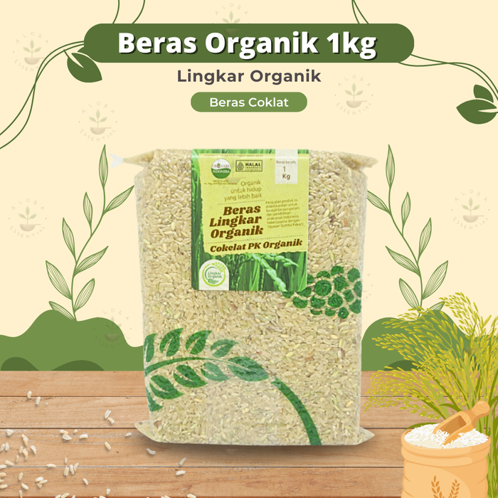 Gambar Lingkar Organik Beras Coklat Pecah Kulit 1kg - Beras Organik - TaniBerasCoklat dari Alora Essential Kota Administrasi Jakarta Utara 3 Tokopedia