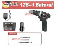 Gambar Bor 1 Baterai JLD Hitam 12S Cordless Drill dari TOKO BESI TIMUR JAYA. Kota Bandung 1 Tokopedia