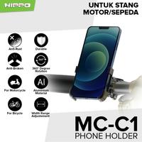 Gambar Hippo Phone Holder MC-C1 Motorcycle/Bicycle 360 Rotation dari Hippo Official Yogyakarta Kota Yogyakarta 3 Tokopedia