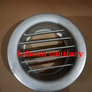 Grill bulat alumunium 4"/5"/6"/8"/10 inch / wall air vent ducting alumunium