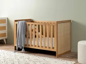 box bayi ranjang bayi minimalis kayu jati kombinasi rotan terbaik