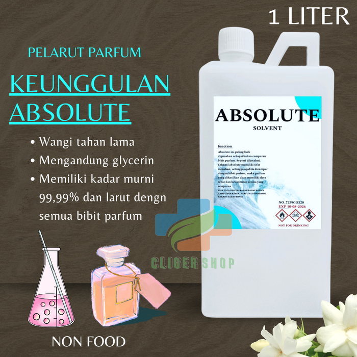 Jual ABSOLUTE 1 LITER / ABSOLUTE PARFUM / ALKOHOL ABSOLUTE - Jakarta ...