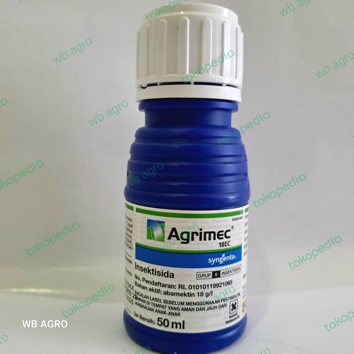 Gambar Insektisida Agrimec 18 EC 50 ml dari wb agro Kota Administrasi Jakarta Pusat Tokopedia