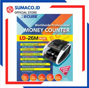 Mesin Hitung Uang - Secure LD-26 M PLUS EMISI BARU (GARANSI RESMI)
