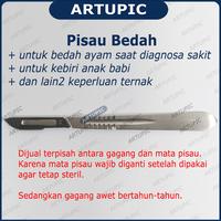 Gambar Gagang Pisau Bedah Nomer 4 Scaple Scalpel Handle Handel Operasi Kebiri dari Artupic Peralatan Peternakan Kota Tangerang Selatan 5 Tokopedia