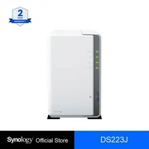 NAS Synology DS223J 2TB - DiskStation 2-BAY NAS Server Storage Cloud