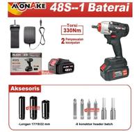 Gambar Cordless Impact Wrench 48V Brushless JLD 48S Bor Obeng Kunci 48 Volt dari TOKO BESI TIMUR JAYA. Kota Bandung 1 Tokopedia