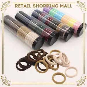 RSM Ikat Rambut Anak Elastis Isi 20 Pcs Kunciran Motif Polos Korea