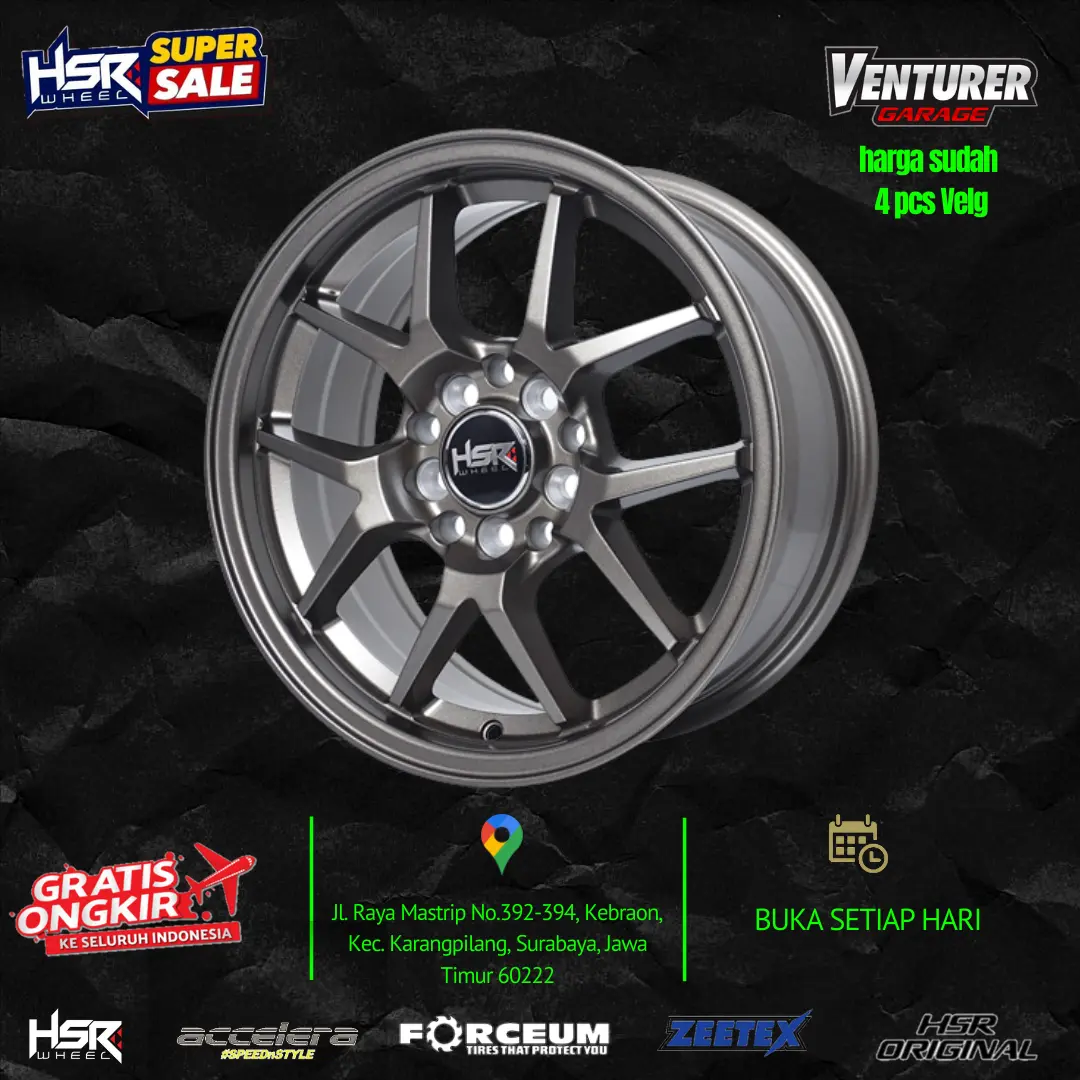 SALE !! velg mobil racing sienta new avanza xenia ring 15 hsr hyura
