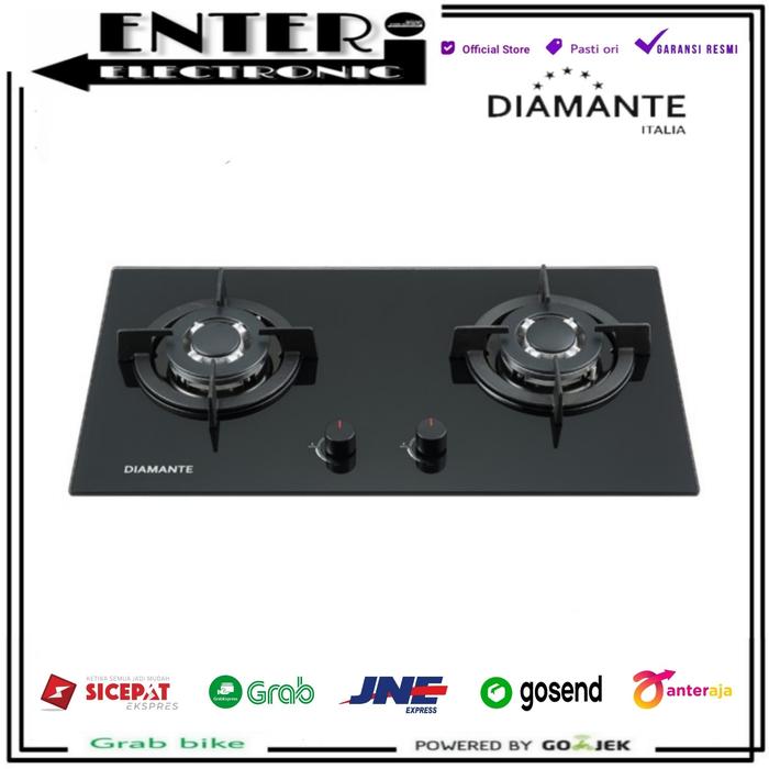 Gambar DIAMANTE ELEGANTIA 725 - KOMPOR TANAM BUILT IN GAS HOB 2 TUNGKU BURNER - New Fresco 725 dari Enter Electronic Kota Tangerang Selatan Tokopedia