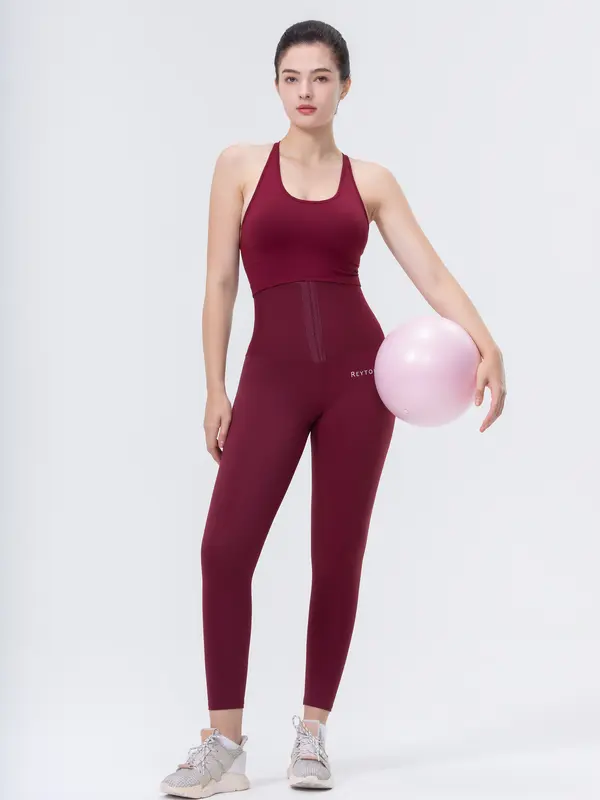Reytorrm Yoga Legging Celana Olahraga Wanita High Waist Running sport Outdoor Pants 4