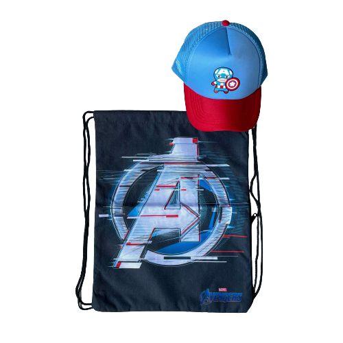 Gambar Snapback Bundling Tas Marvel Biru Topi Captain Amerika Kawaii dari Snapback ind Kab. Tangerang Tokopedia