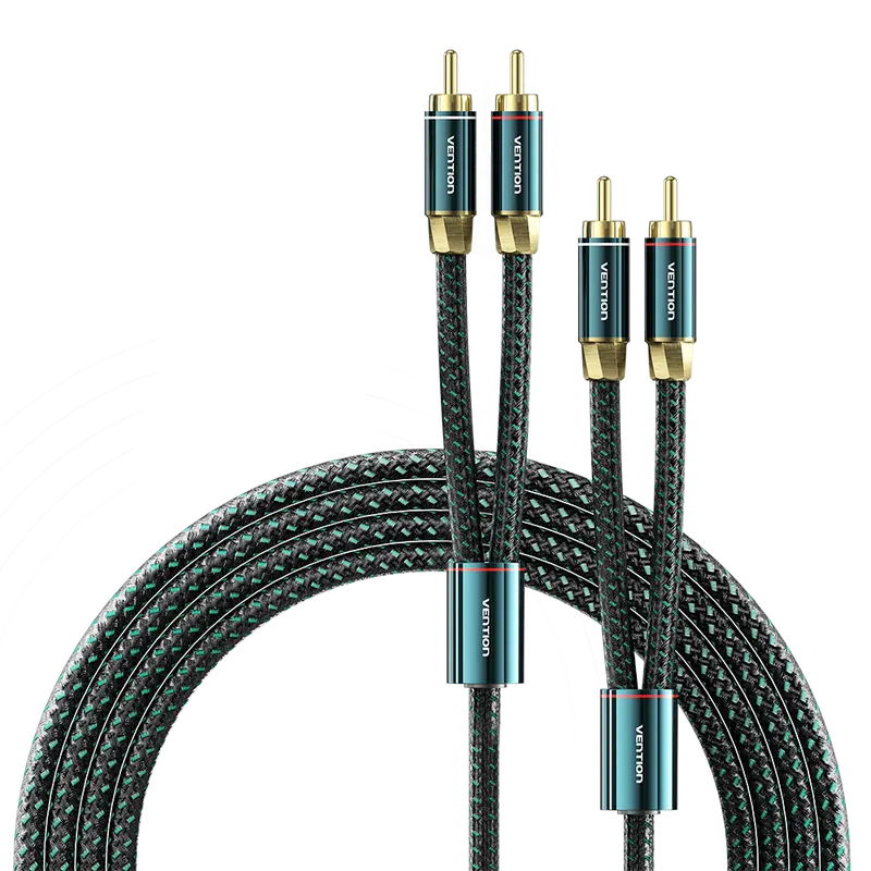 Kabel Audio 2x RCA Male to Male Vention Hi Fi Stereo Performance 0