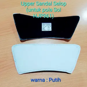 Upper sandal selop / Slip on (polos) untuk "sol bekasi".