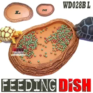 Feeding dish WD028B food tempat wadah makan tortoise kura sulcata