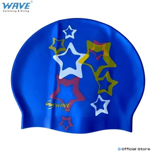 WAVE 4602P cap swimming PRO - waterproof  - blue star