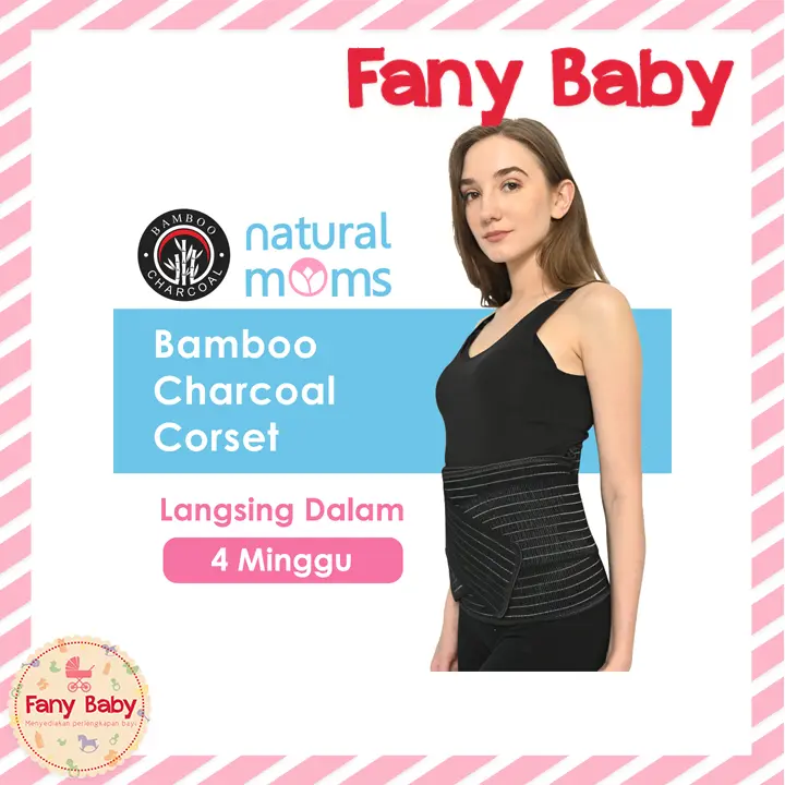NATURAL MOMS KORSET MELAHIRKAN BAMBOO CHARCOAL 0