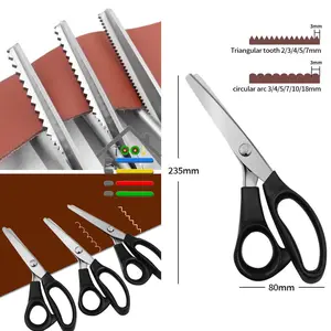 GUNTING KAIN MODEL ZIGZAG / GELOMBANG 3/5/7 MM