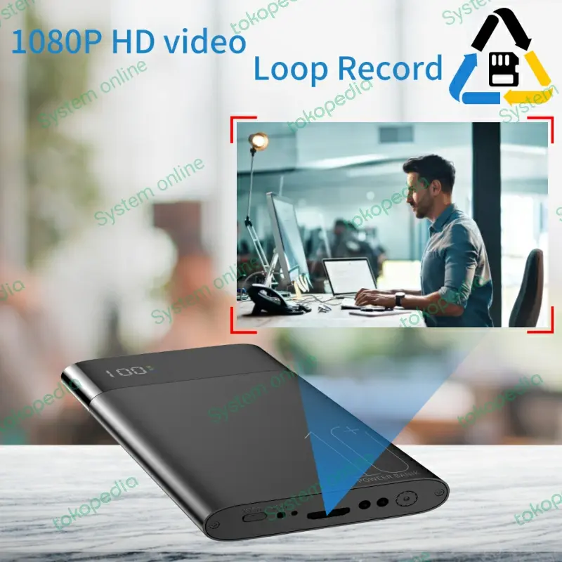 Kamera Model Power Bank H10 CCTV Pengintai Mini Tanpa Kabel Spy 2