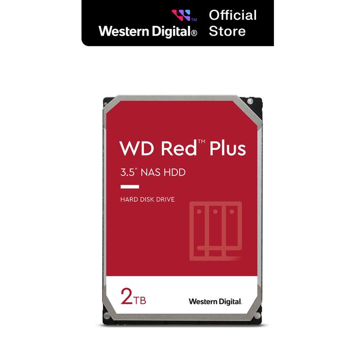 Gambar WD Red Plus HDD / Hardisk Internal NAS 3.5" 2TB SATA dari Kenkez-com Kota Administrasi Jakarta Pusat Tokopedia