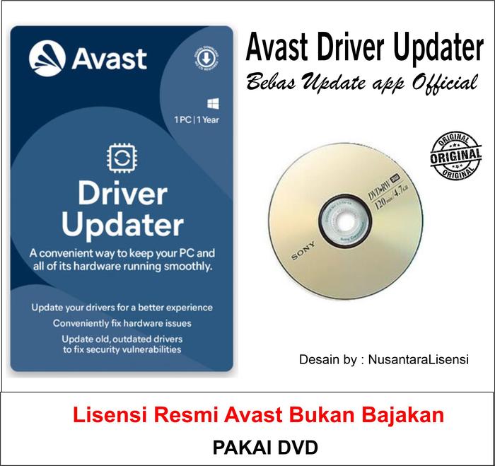 Gambar Avast Driver Updater Original - 1 THN dari Nusantara Lisensi Kab. Bekasi Tokopedia