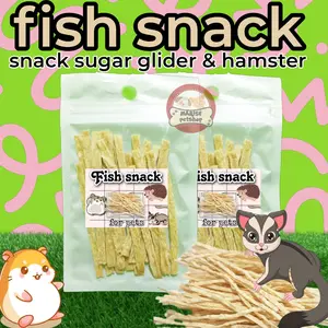 Fish snack sugar glider - fish snack hamster - camilan sugar glider