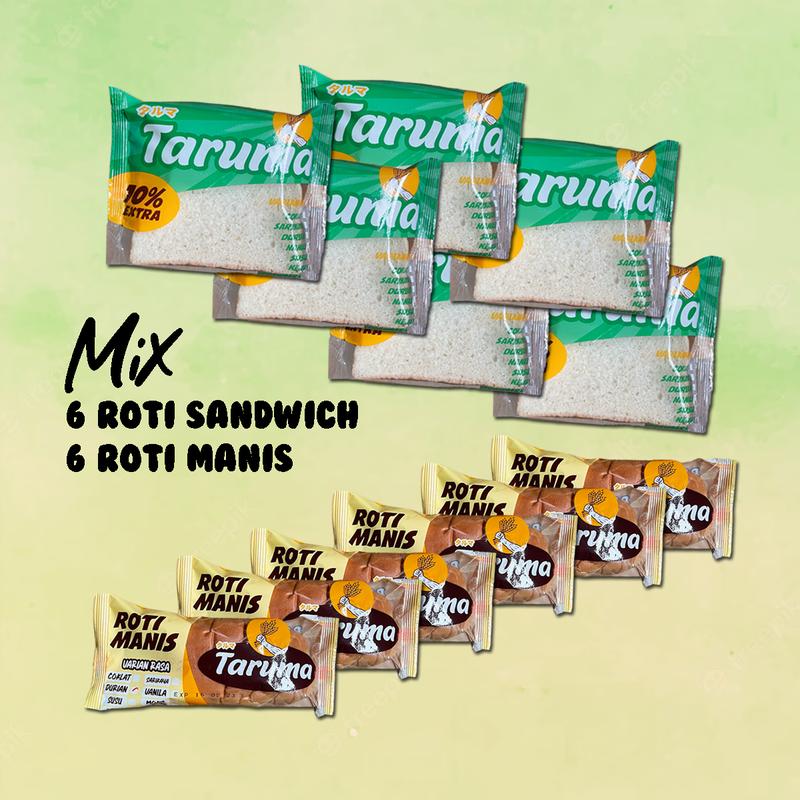 Mix Sandwich dan Roti Manis Mix Varian isi 12 Pcs - Shop | Tokopedia