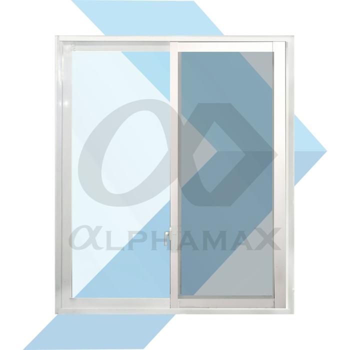 Gambar ALPHAMAX ALP 7-SL-IS Jendela Aluminium Kawat Nyamuk Sliding Dua Daun Untuk Ruang Kamar 120 x 140cm - Putih dari Alphamax Official Kab. Bekasi 4 Tokopedia